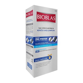 Bioblas Zinc Pyrition Saç Dökülmesine ve Kepeğe Karşı Arındırıcı ve Ferahlatıcı Şampuan 360ml