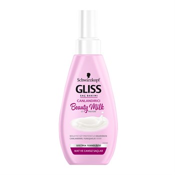Gliss Beauty Milk Canlandırıcı Mat ve Cansız Saçlar İçin Sıvı Saç Spreyi 150 ml 