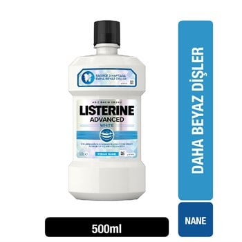 Listerine Ağız Bakım Suyu Advance White 500 ml.