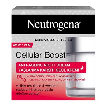 Neutrogena Cellular Boost Yaşlanma Karşıtı Gece Bakım Kremi 50ml