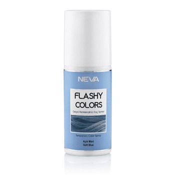 Neva Flashy Colors Geçici Renklendirici Saç Spreyi  Açık Mavi  75 ml 