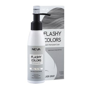 Nevacolor Flashy Colors Yarı Kalıcı Saç Boyası Gümüş 100ml