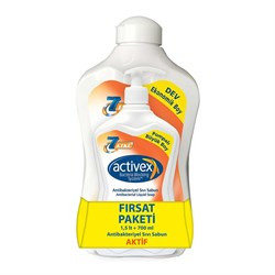 Activex Aktif Antibakteriyel Sıvı Sabun 1,5lt + 700ml Fırsat Paketi