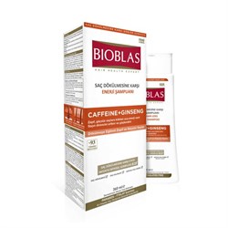 Bioblas Şampuan Saç Dökülmesine Karşı Enerji Şampuanı Caffeine Dökülmeye Eğilimli Zayıf ve Güçsüz Saçlar 360ml+Saç Dökülmesine Karşı Hacim Şampuanı 150ml