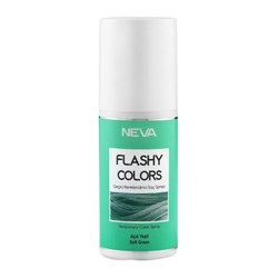 Neva Flashy Colors Geçici Renk Saç Spreyi Açık Yeşil 75ml