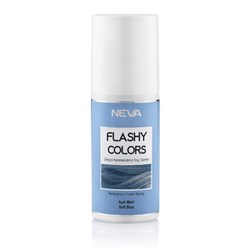 Neva Flashy Colors Geçici Renklendirici Saç Spreyi  Açık Mavi  75 ml 