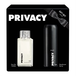 Privacy Man Eau De Toilette Parfüm 100ml + Privacy Man Deodorant Sprey 150ml